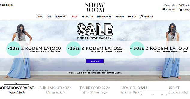 Showroom.pl - zrzut z ekranu
