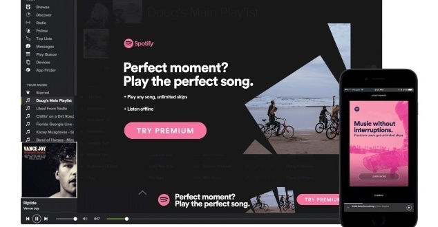 Spotify promuje możliwość darmowego korzystania z platformy streamingowej