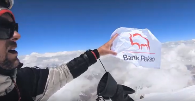 Skialpinista Andrzej Bargiel w kampanii Banku Pekao SA