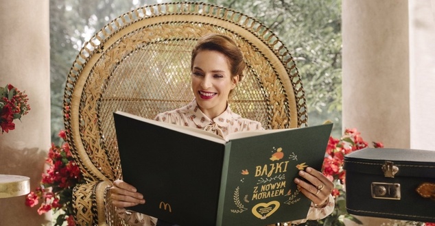 Anna Dereszowska w nowej kampanii McDonald's czyta bajki