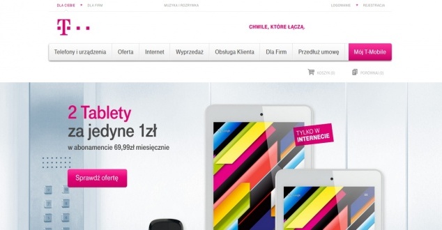 T-Mobile zmienia stronę główną. Spory błąd w ważnej funkcji