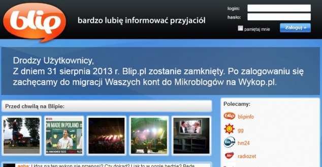 Gadu Gadu zamyka serwis Blip.pl