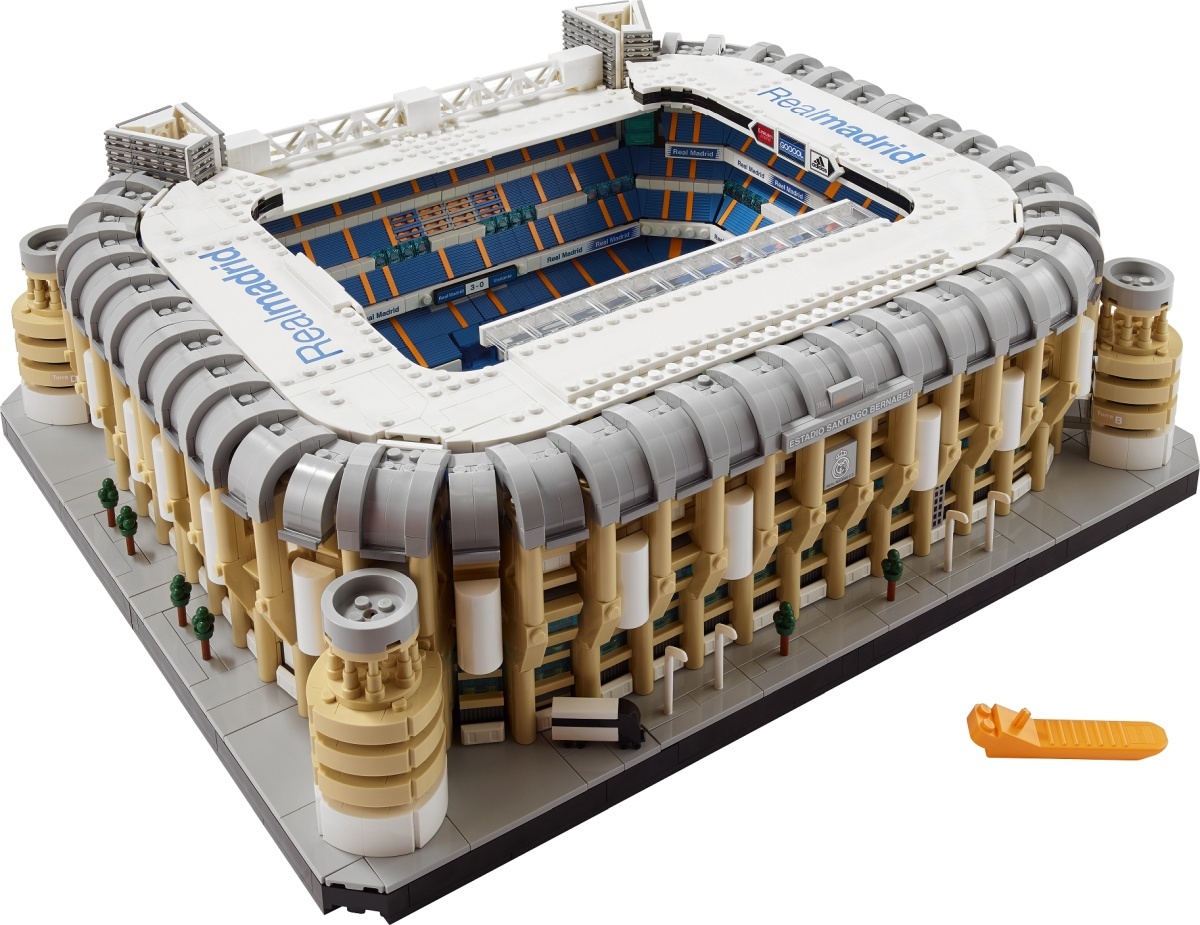 Real Madryt, stadion, klocki, fot. Lego