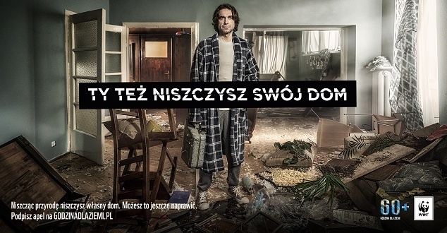 Marcin Dorociński w kampanii Godzina dla Ziemi WWF