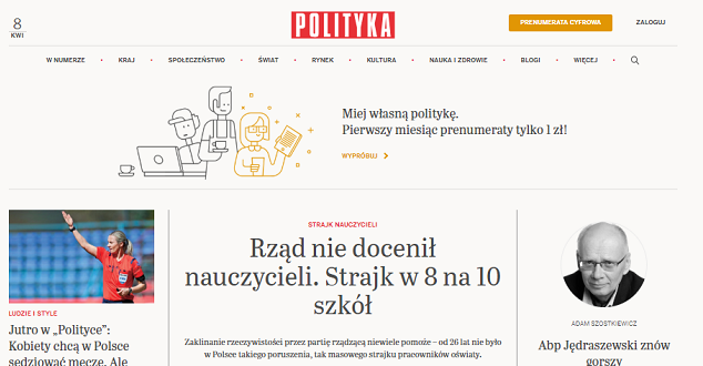 screen ze strony www.polityka.pl