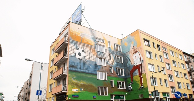 mural, Kazimierz Górski, fot. STS