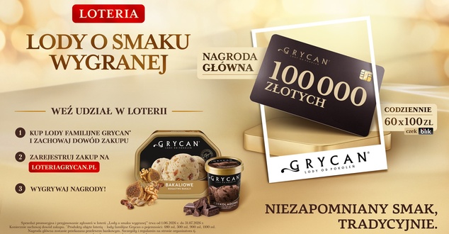 Loteria Grycana: „Lody o smaku wygranej”. Marketing 360 stopni ma wesprzeć sprzedaż i zaangażowanie konsumentów