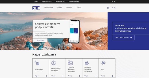 KIR z nową stroną internetową. Zaprezentowano nowy wygląd i funkcjonalność