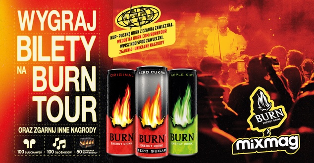 Burn Energy Tour 2026 i loteria handlowa z biletami do wygrania