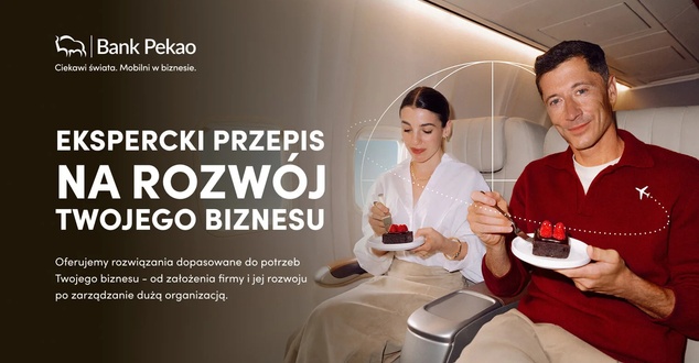 Robert Lewandowski reklamuje Bank Pekao