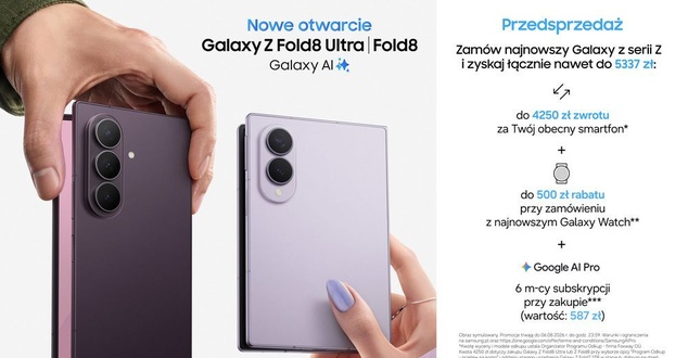 Galaxy Z Fold8 i Z Flip8 trafiają do przedsprzedaży. Samsung stawia na promocje.