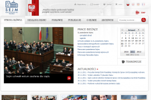 Nowa strona Sejmu