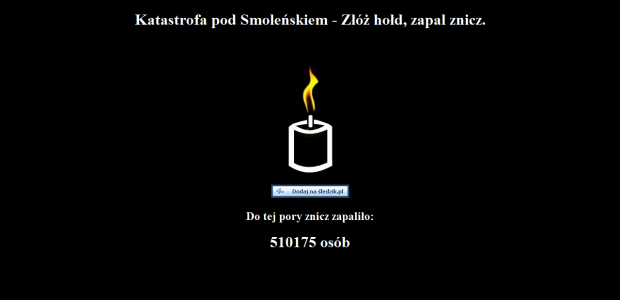 Zapal wirtualny znicz (fot.: zapalznicz.home.pl)