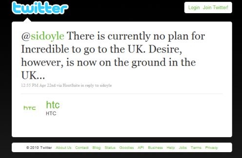 HTC Twitt