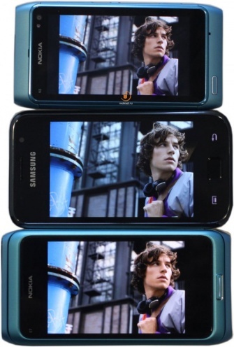 Nokia E7, Samsung Galaxy S vs Nokia N8